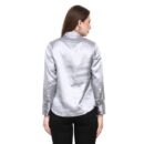 Women Grey Satin Shirt