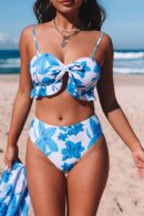 The Florid High Waist Bikini with Sarong