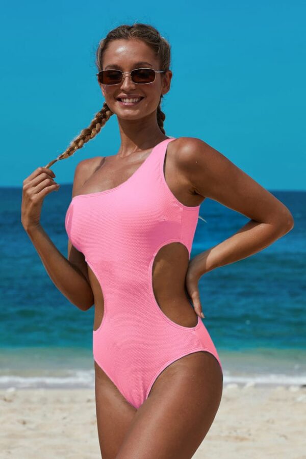 One Shoulder Cut Out Monokini - Image 7