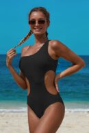 One Shoulder Cut Out Monokini